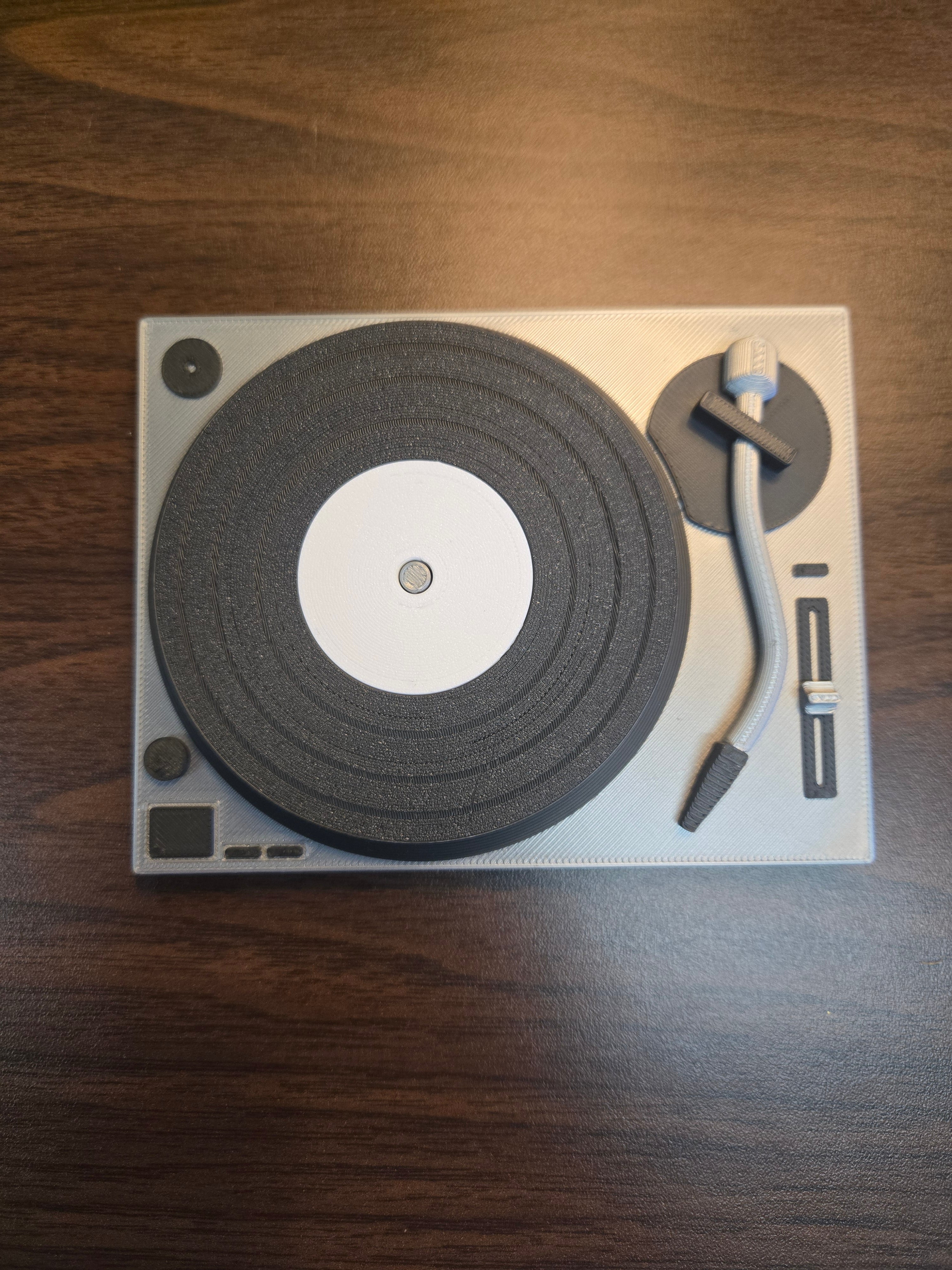 Retro Record Player Coaster Set